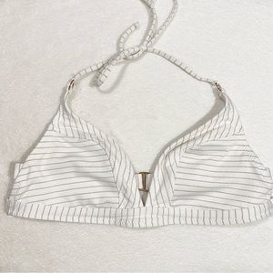 Ale by Alessandra Spring Training White and Rose Gold Bralette Bikini Top